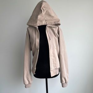 Aritzia Sunday Best hooded bomber jacket. Size XS